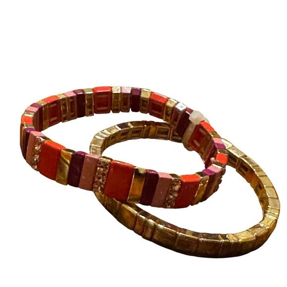 In 34th Colorful Beaded Bracelet Set - Picture 2 of 2